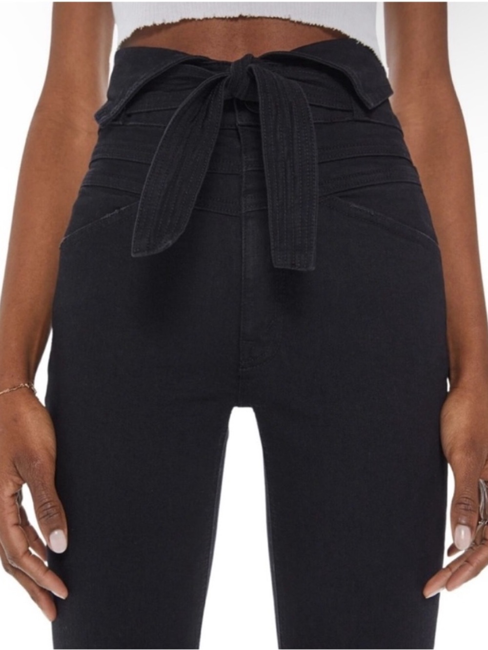 Mother The Triple Stack Runaway Flare Jeans in Not Guilty Size 26